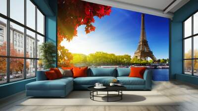 color of  autumn in Paris Wall mural