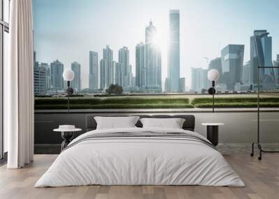 dubai skyline, united arab emirates Wall mural