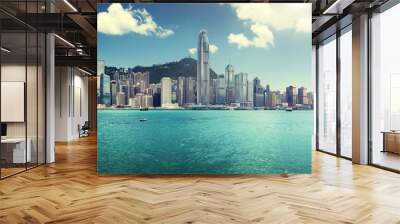 Hong Kong harbour Wall mural