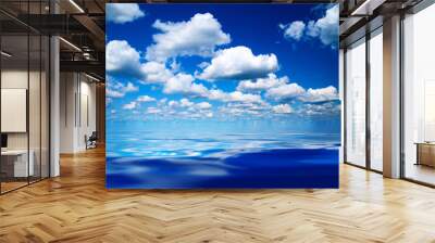 perfect blue sky and water Wall mural