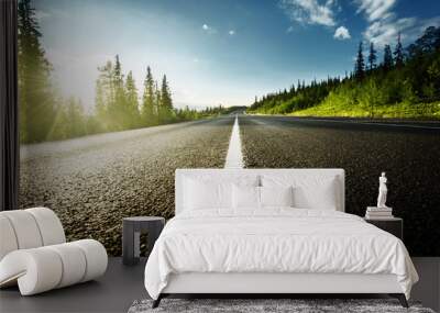 road in mountains Wall mural