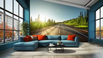 road in mountains Wall mural