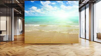 sand and ocean Wall mural