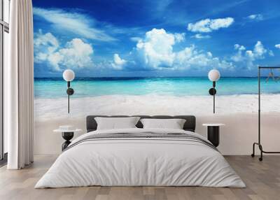 sand of beach caribbean sea Wall mural