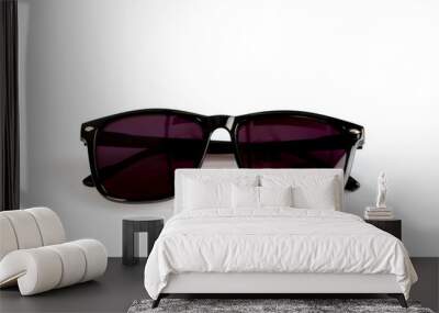  Sunglasses Isolated on White Wall mural