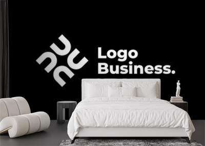 u n rectangle logo Wall mural