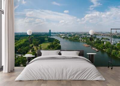 Berlin Panorama mit Spree und Fernsehturm  Wall mural