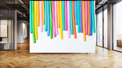 balloon twisting on white background Wall mural