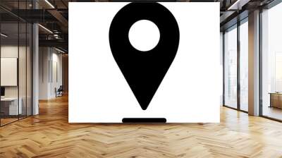 Pin location icon for map and navigation Wall mural