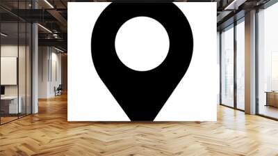 Pin location icon for map and navigation Wall mural