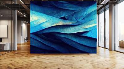 Blue Background - Texture Pattern AI Art - Beautiful Blue Wallpaper Wall mural