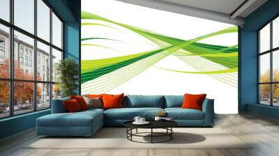 Abstract ecology wave Wall mural