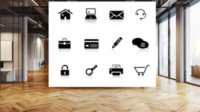 Web icons set from series Wall mural