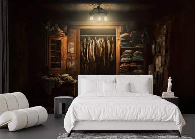 Old Haunted House - Closet Wall mural