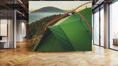 tent in the mountain Wall mural