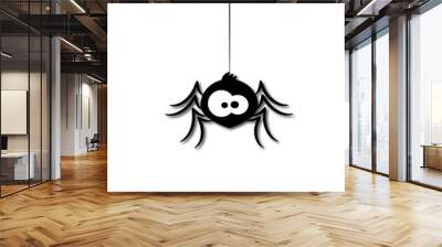 funny spider cartoon Wall mural