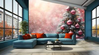 christmas tree decorations Wall mural