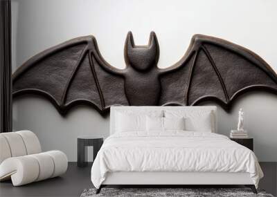 A Halloween-themed cookie cutter shaped like a bat Wall mural