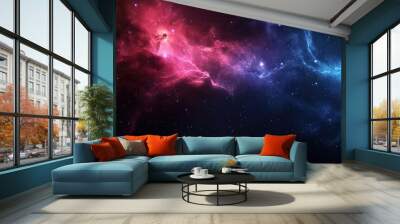 Vibrant colors of the cosmos at night Wall mural