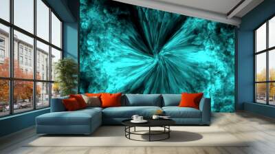 abstract blue background Wall mural