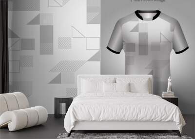 Abstract football jersey template sport t shirt design Wall mural