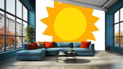 sun cartoon vector Wall mural