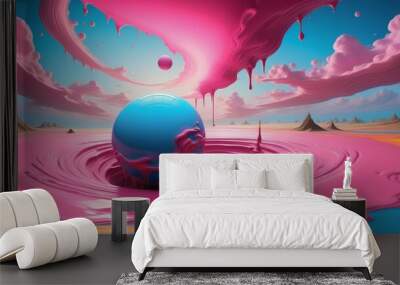 earth in space Wall mural