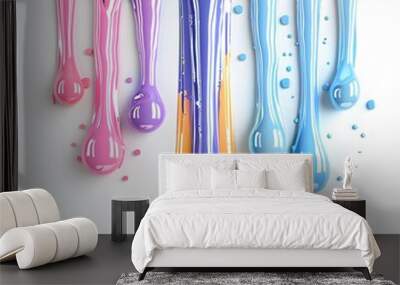 background with drops Wall mural