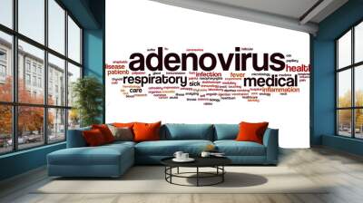 adenovirus word cloud Wall mural