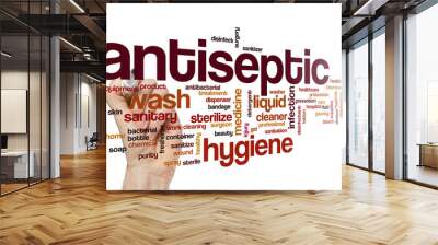 Antiseptic word cloud Wall mural