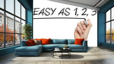 Easy as 123 Wall mural