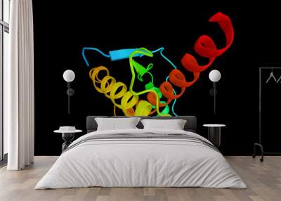 human prion (3d model). prion is an infectious agent that can fo Wall mural