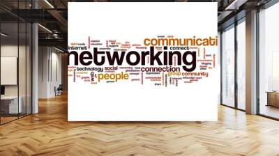 Networking word cloud Wall mural