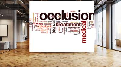 Occlusion word cloud Wall mural