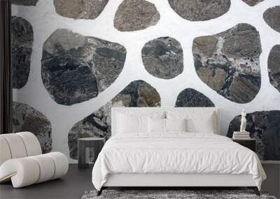 The texture traditional stones rock Greek floor Wall mural