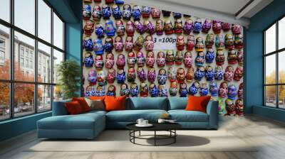 Matryoshka doll fridge magnets en mass Wall mural