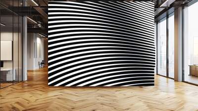 Black and white stripes line abstract background for backdrop or fabric style Wall mural