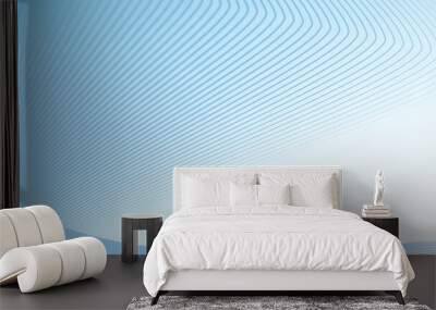 Blue gradient abstract background with stripes line for backdrop or presentation Wall mural