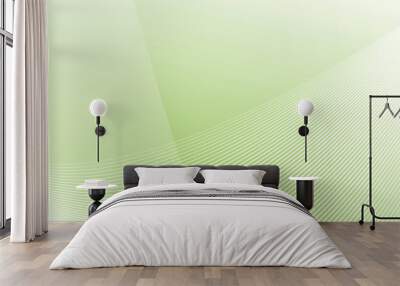 Green abstract background with curve stripes line for backdrop or presentation Wall mural