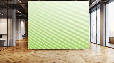 Green abstract background with curve stripes line for backdrop or presentation Wall mural