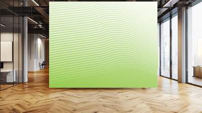 Green abstract background with curve stripes line for backdrop or presentation Wall mural