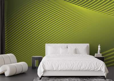 Green army abstract background with stripes curve line for backdrop or presentation Wall mural