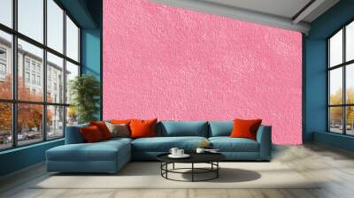 a seamless texture of slightly textured colored paper in bubble gum pink color Wall mural