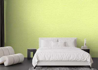 a seamless texture of slightly textured colored paper in pale chartreuse color Wall mural