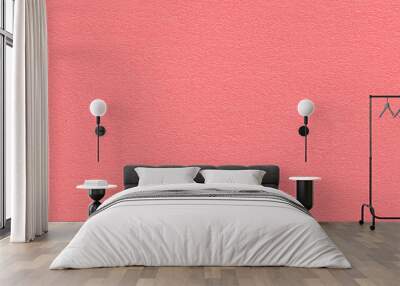 a seamless texture of slightly textured colored paper in watermelon pink color Wall mural