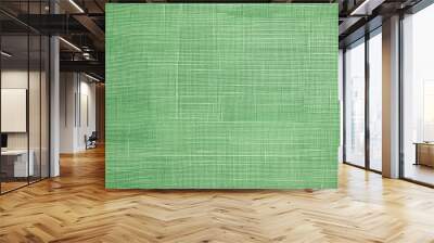 natural green linen texture, a seamless pattern for textile design or background Wall mural