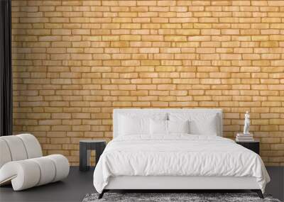 soft yellow brick texture: close-up of pale yellow bricks with smooth texture and warm, cheerful tones, creating a bright and inviting look suitable for playful backgrounds Wall mural