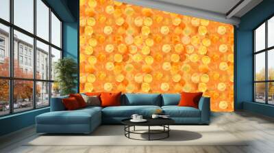 A background of light yellow dot on a light orange background Wall mural