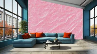 a seamless texture of slightly textured colored paper in bubblegum pink color Wall mural