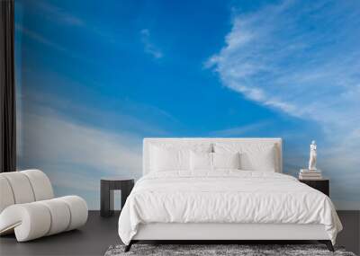 Cloudscape Blue sky and white cloud Wall mural